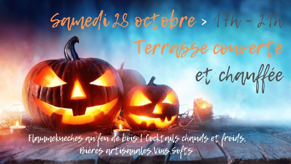 Terrasse ouverte : Halloween cocktails & Flammekueches